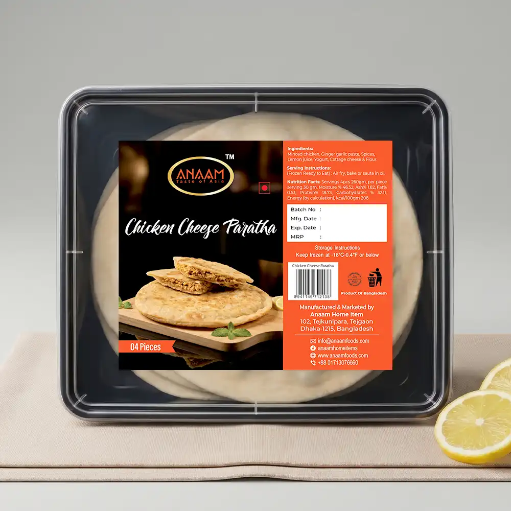 Chicken Cheese Paratha 4 Pcs